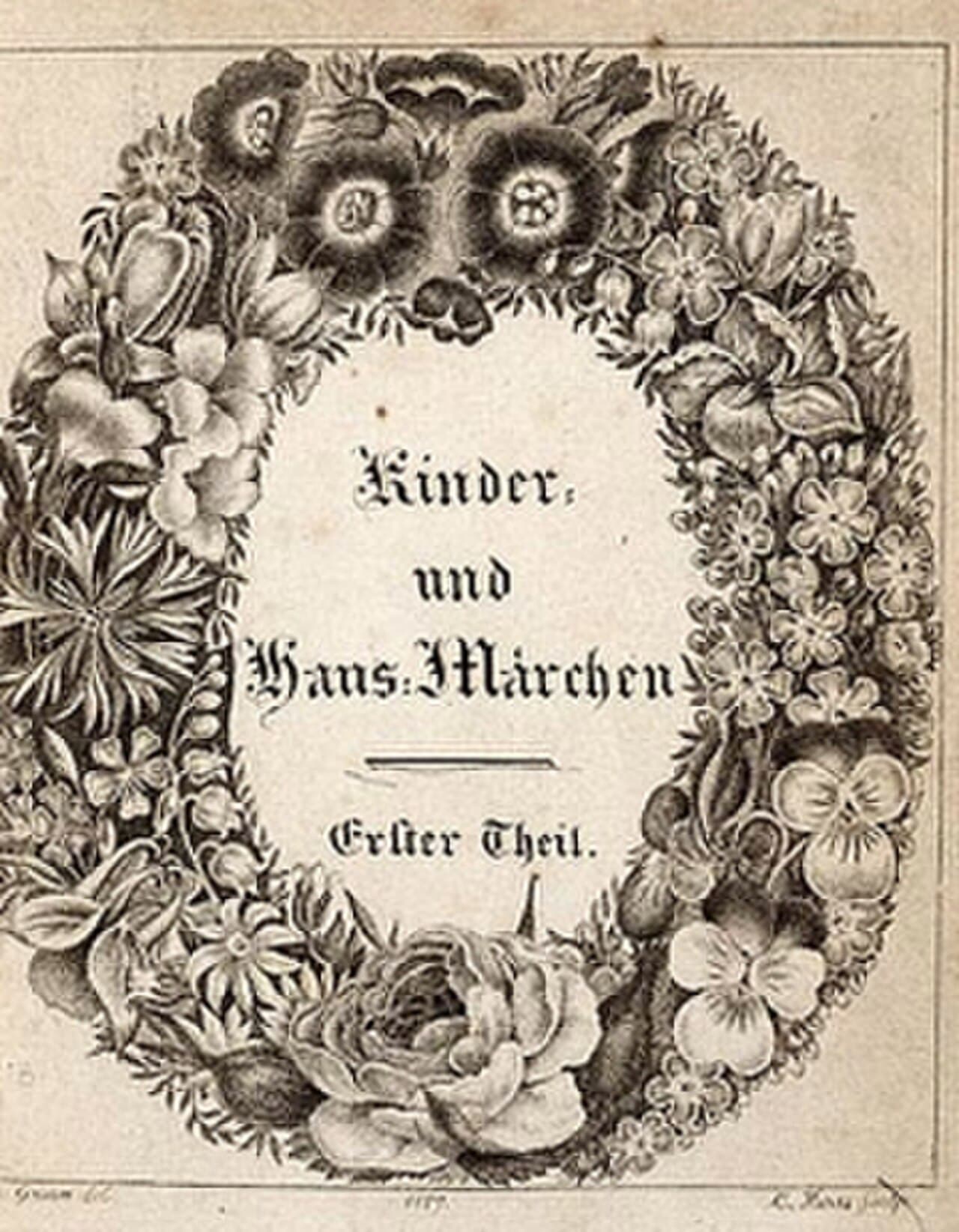 Title page of the first volume of Kinder- und Hausmärchen, 1812.