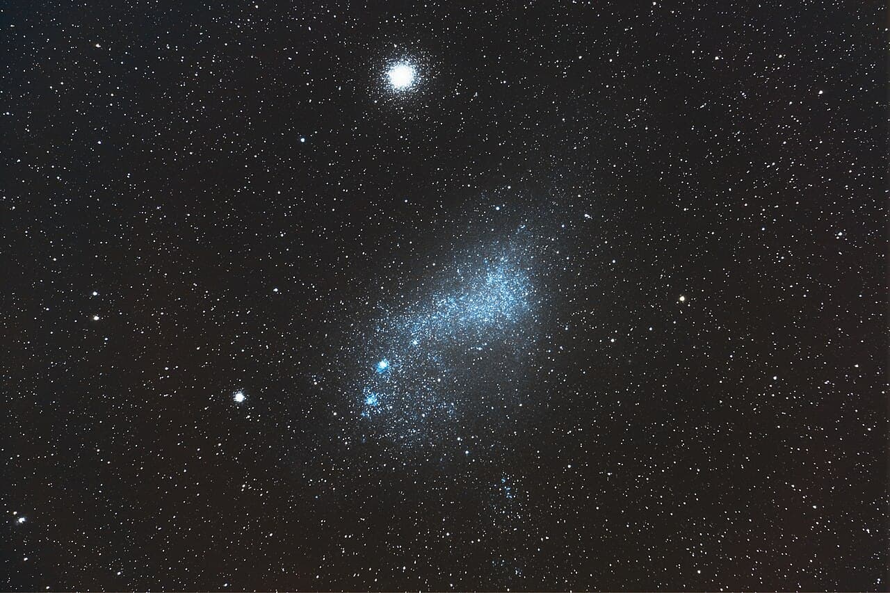 The Small Magellanic Cloud, a dwarf galaxy of the Milky Way. Its compact angular size let Leavitt treat all its variables as being at approximately the same distance.