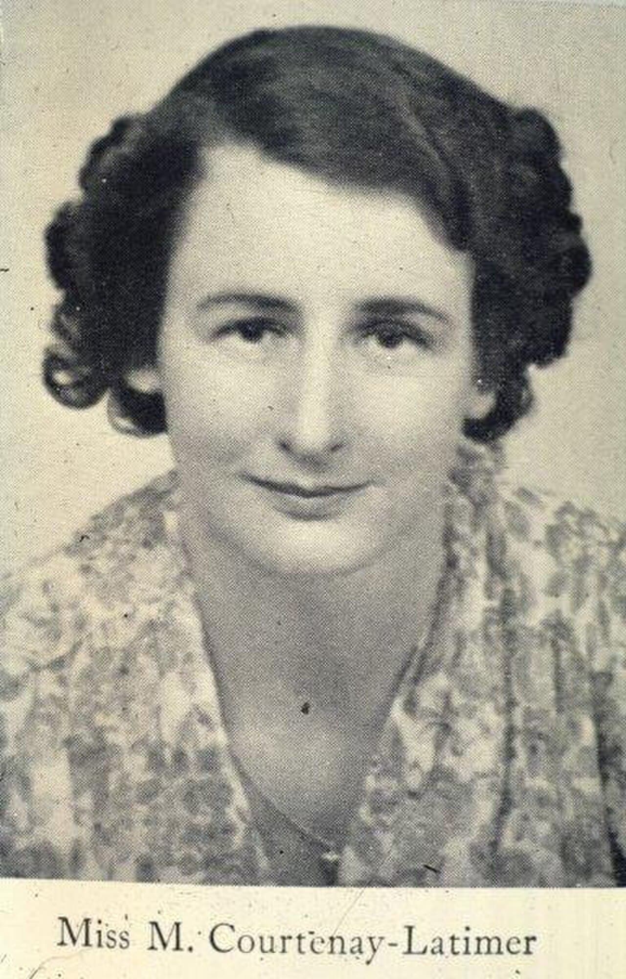 Marjorie Courtenay-Latimer, 31 years old in 1938, curator of the East London Museum. She arranged the taxi that transported the coelacanth from the docks.