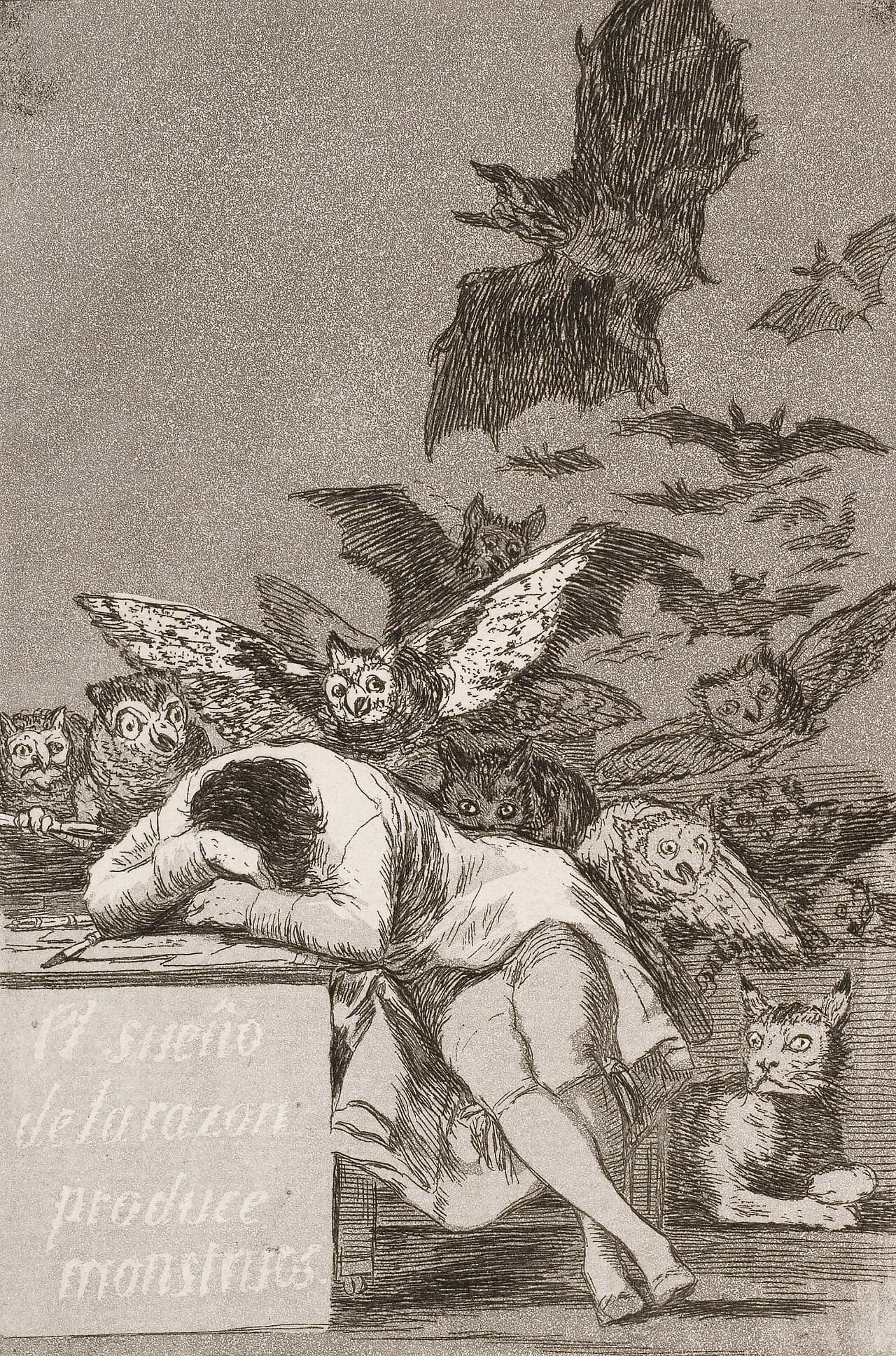 Goya's 'The Sleep of Reason Produces Monsters' (1799). What dreams are for has been a question for as long as people have written about them.